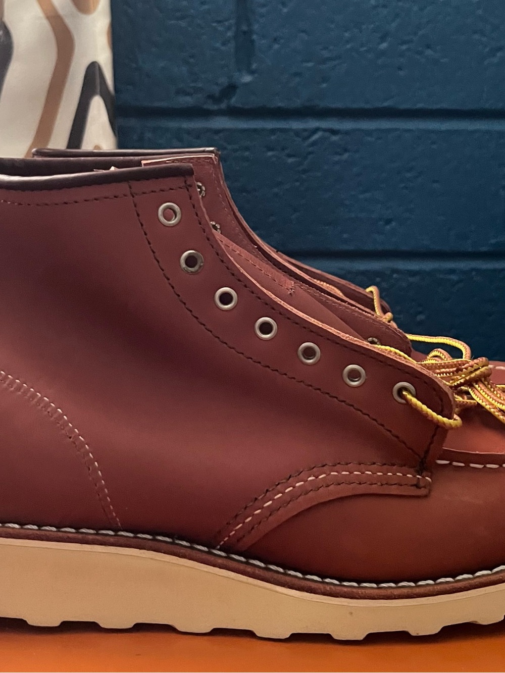 Red Wing Moc Toe Work Boot, Womens 8.